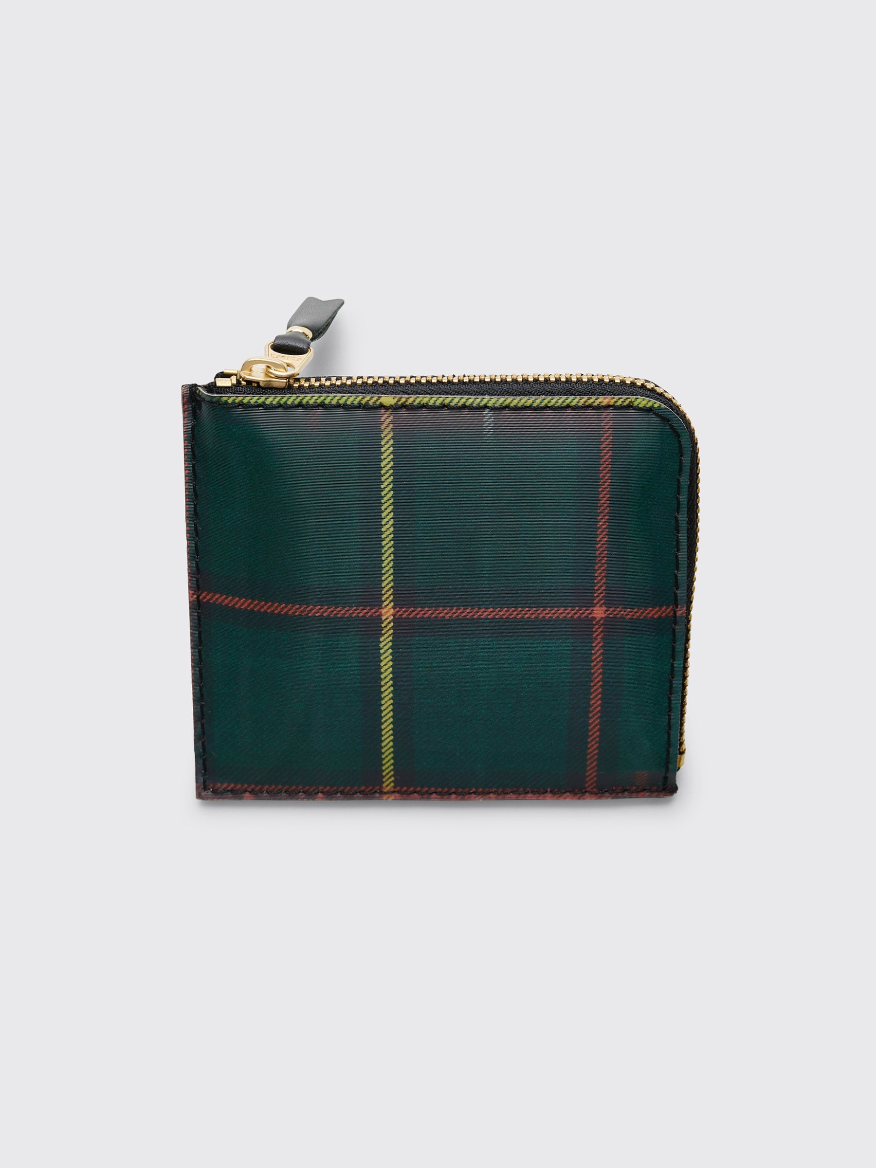 COMME DES GARÇONS WALLET SA3100 LENTICULAR TARTAN RED / GREEN - 3