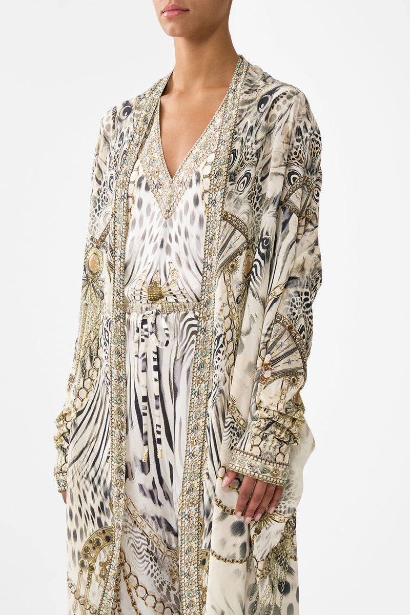 LONG CASUAL JACKET WITH POCKETS 4