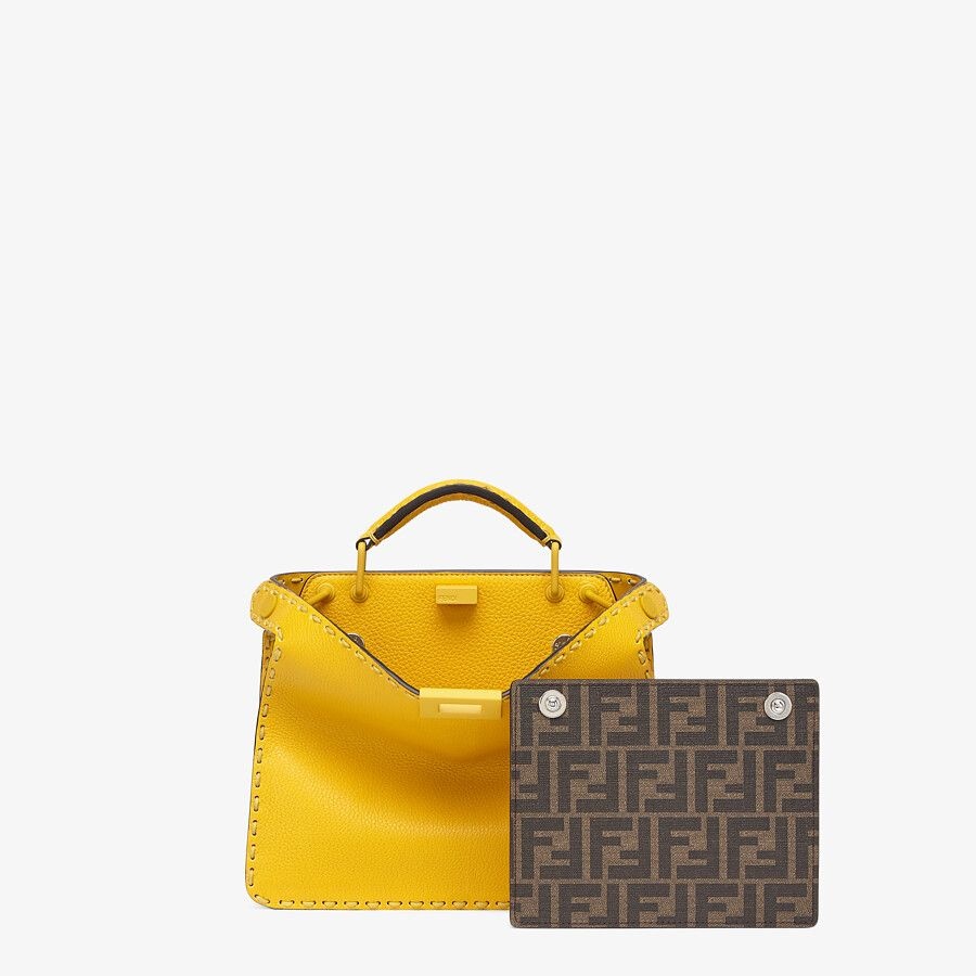 Yellow leather bag - 2