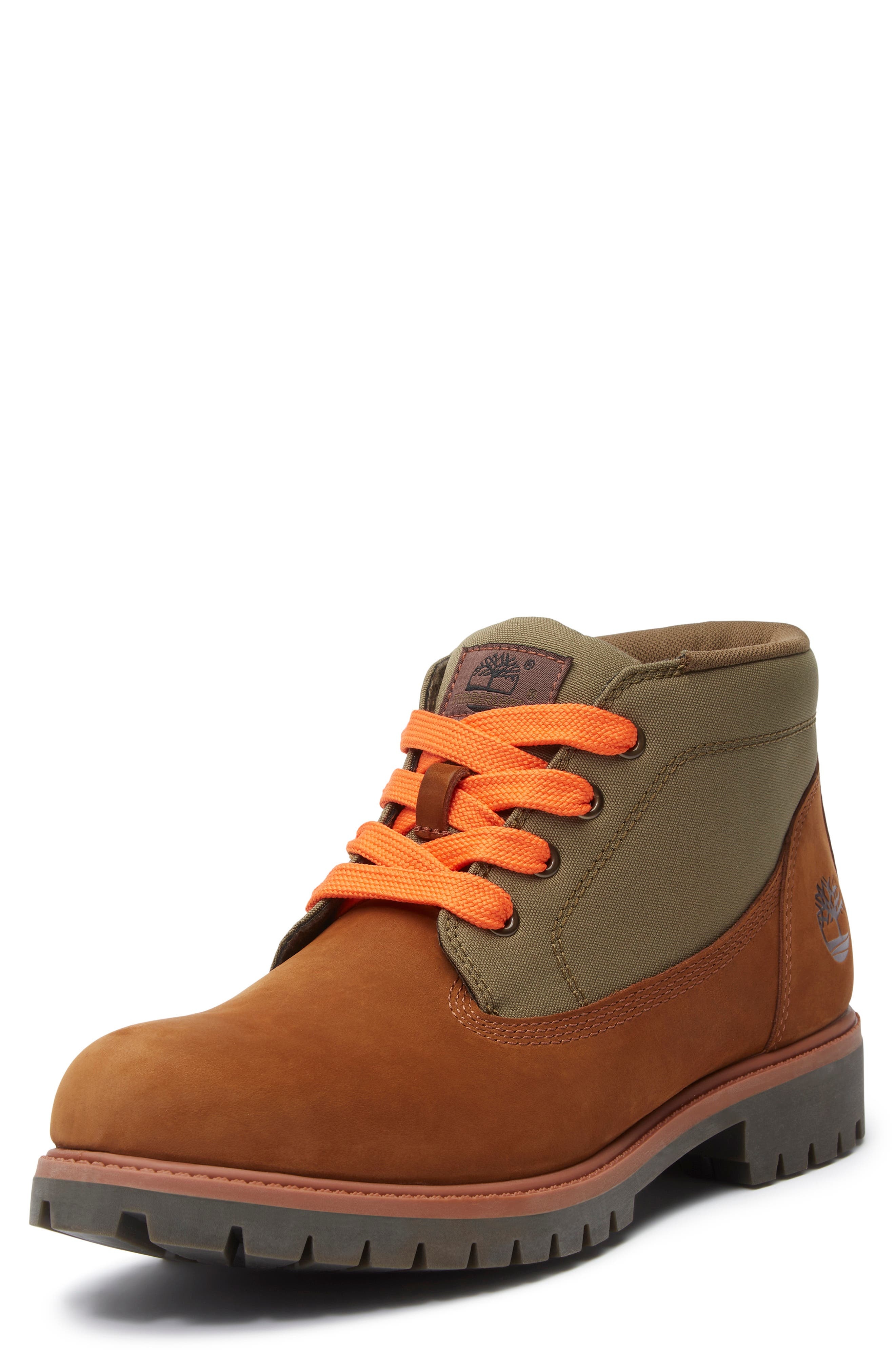 Timberland Premium Waterproof Lace-Up Chukka Boot in Medium Brown Nubuck at Nordstrom - 8