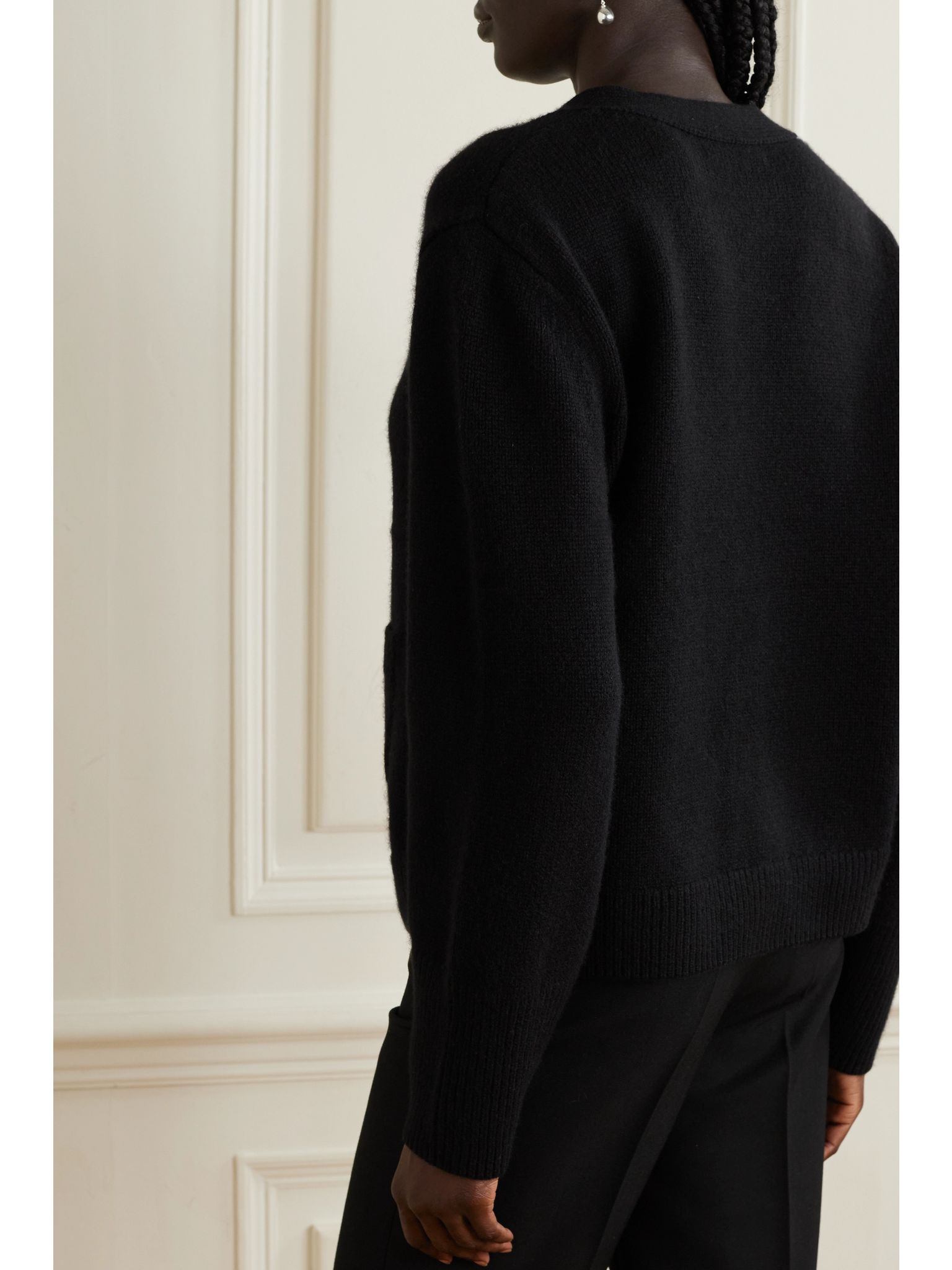 Janelle cashmere cardigan Black - 3