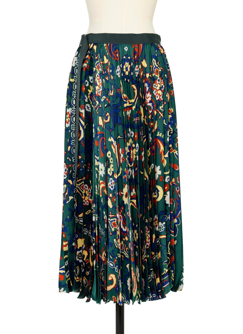Floral Print Skirt - 1