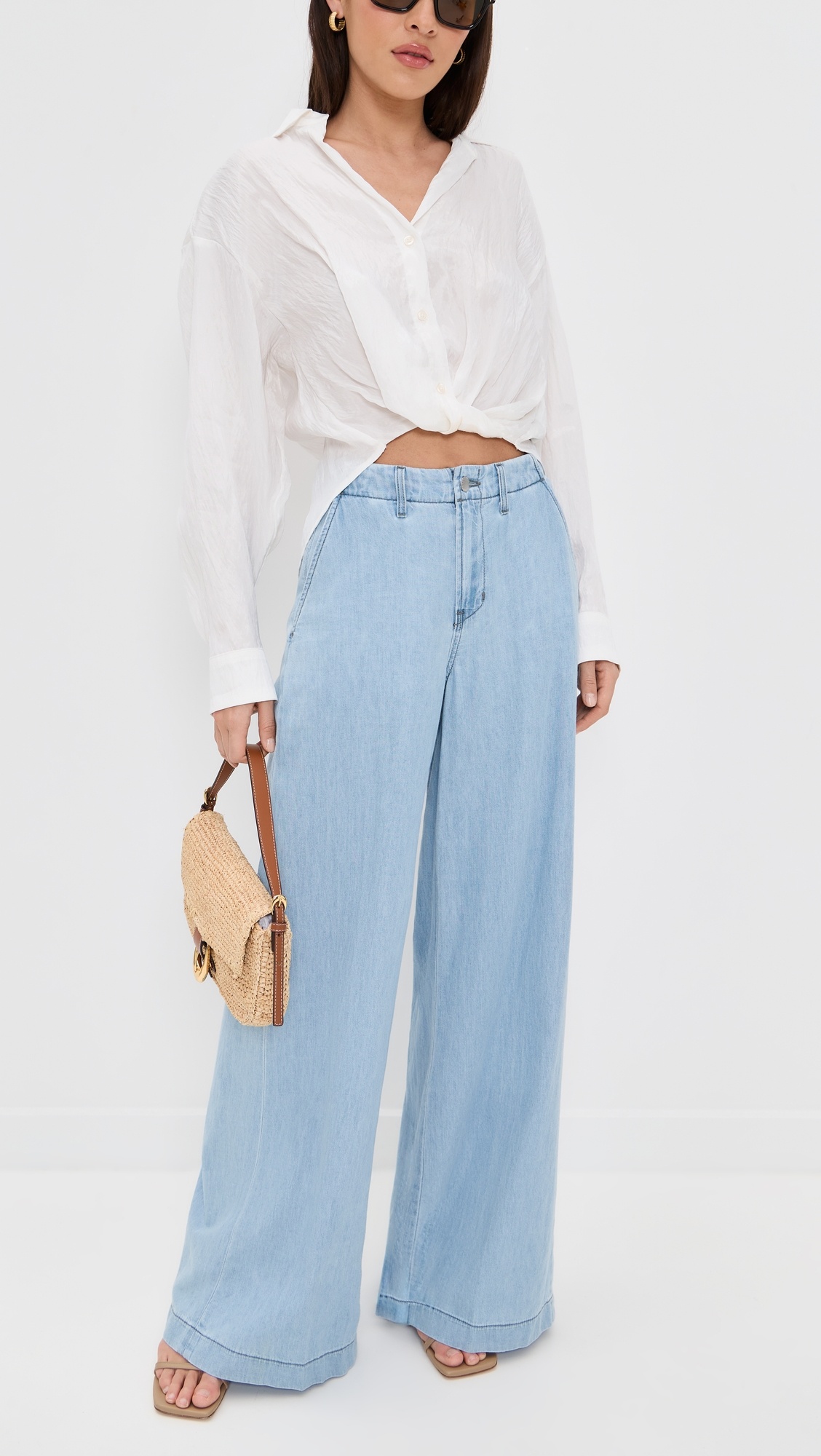 Runa High Rise Wide Leg Trousers - 4