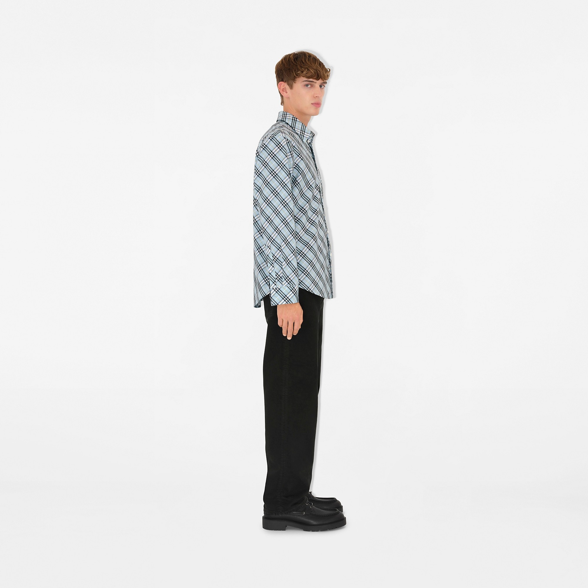 Relaxed Fit Check Cotton Shirt - 3