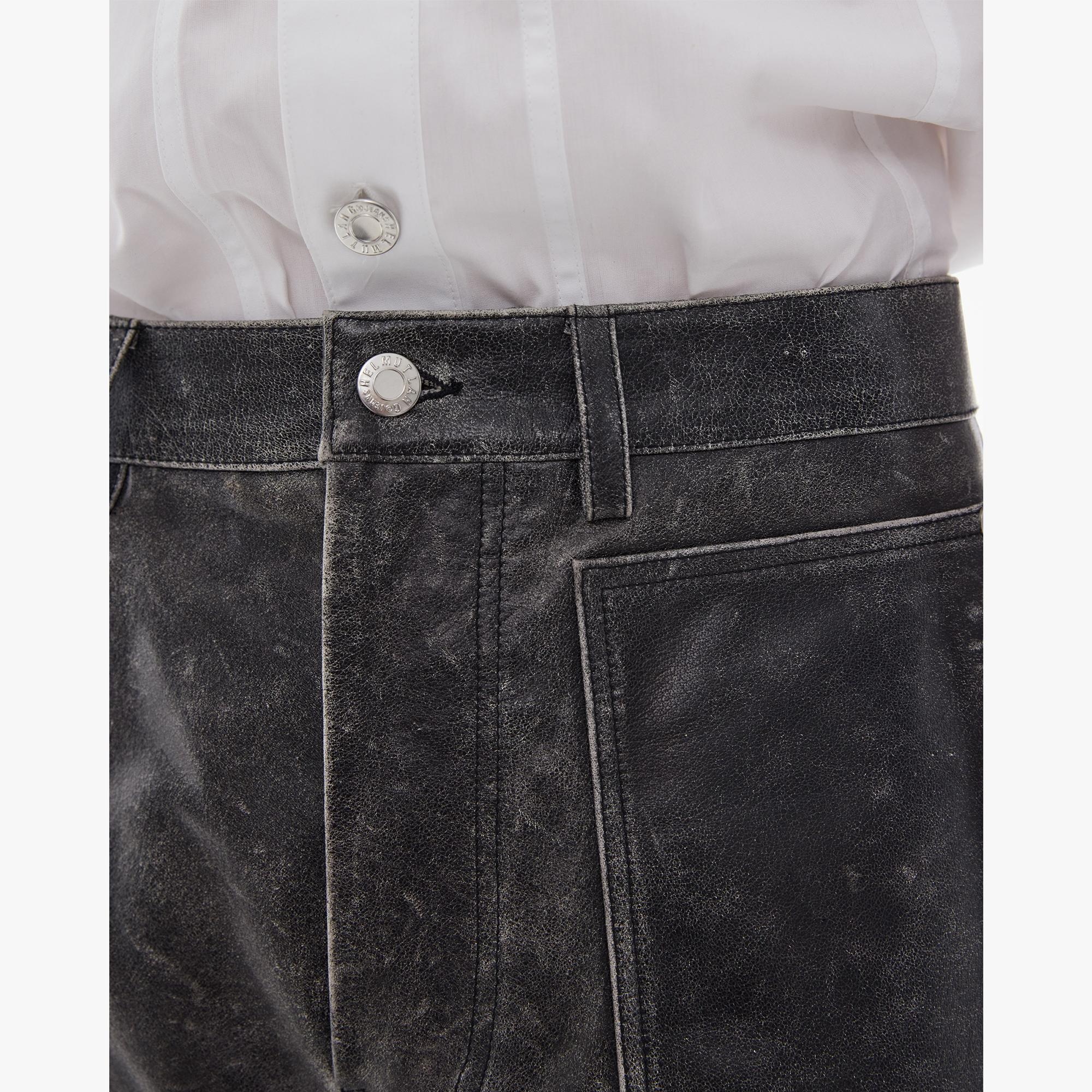 LEATHER CARPENTER PANT - 8