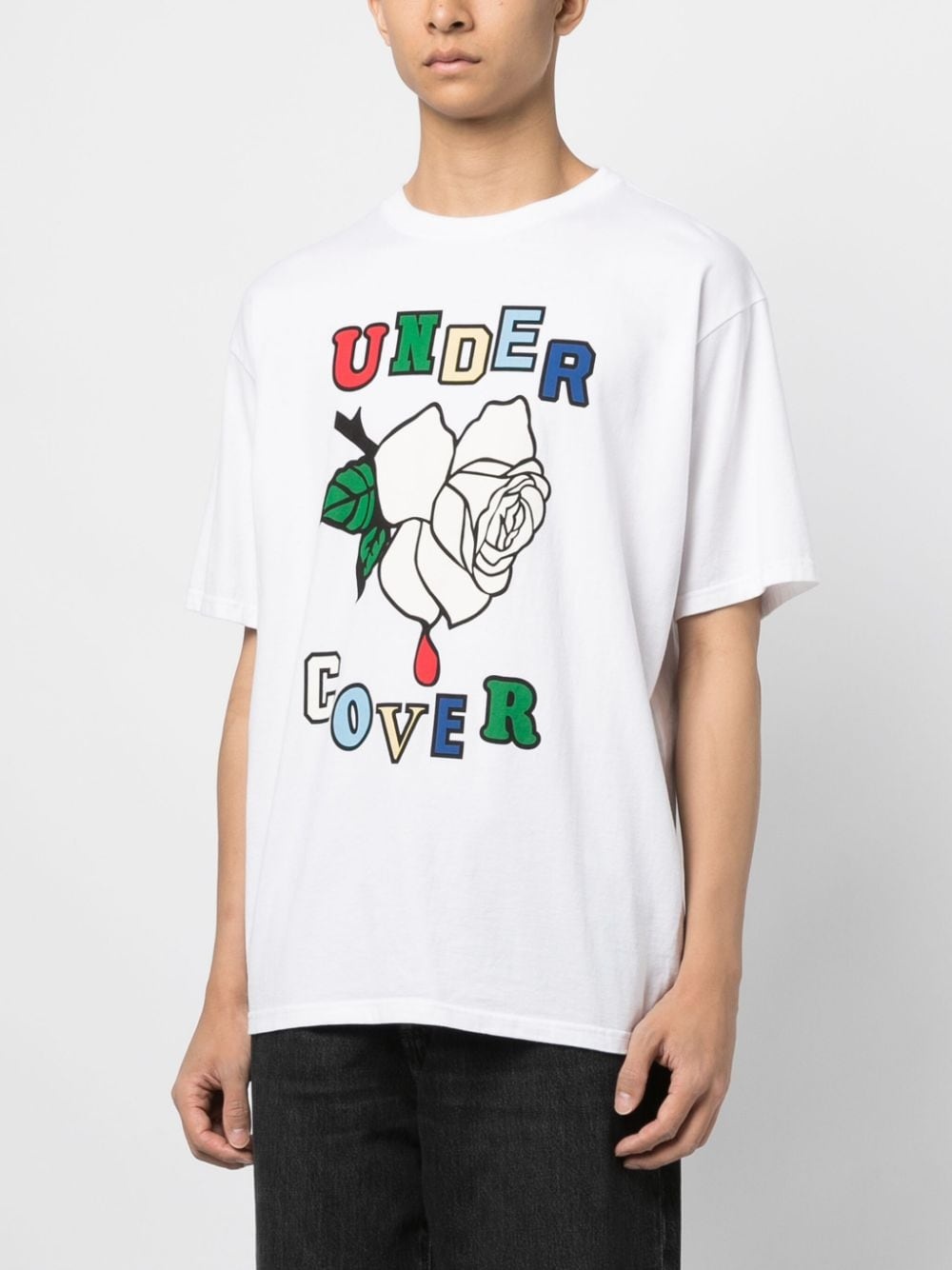 Rose cotton T-shirt - 3