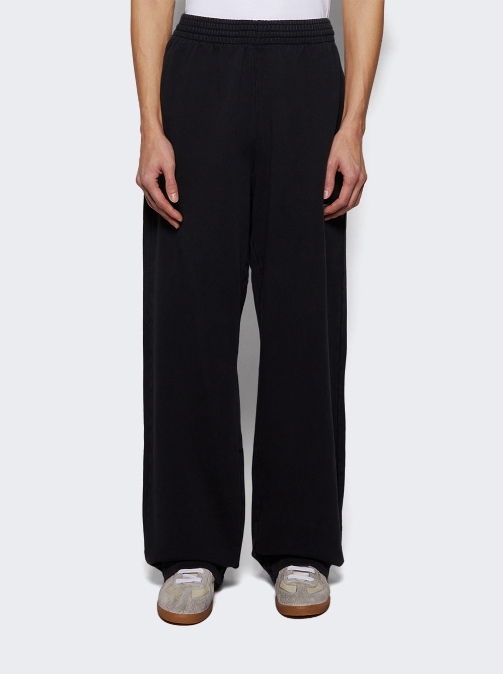 Wide Leg Sweatpant Black Washed - 2
