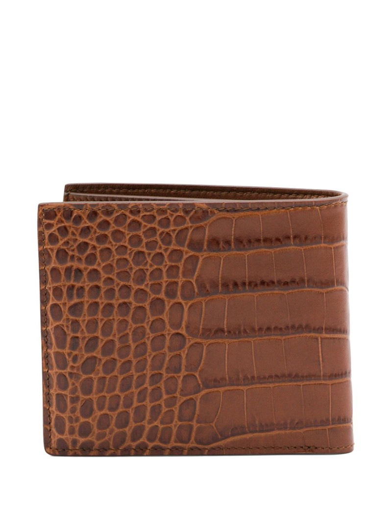 TOM FORD crocodile-embossed leather wallet outlook