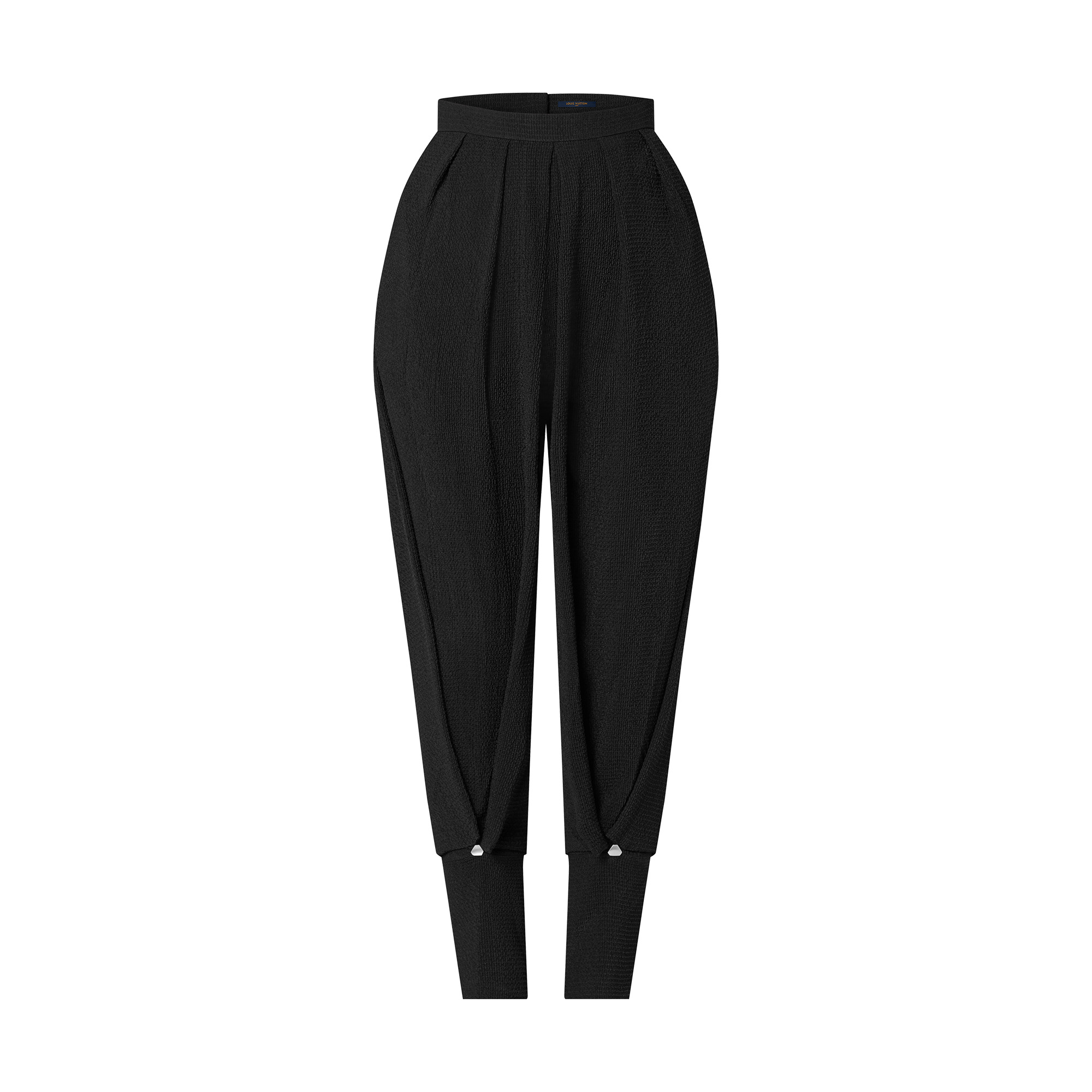 Textured Silk Carrot Pants - 1