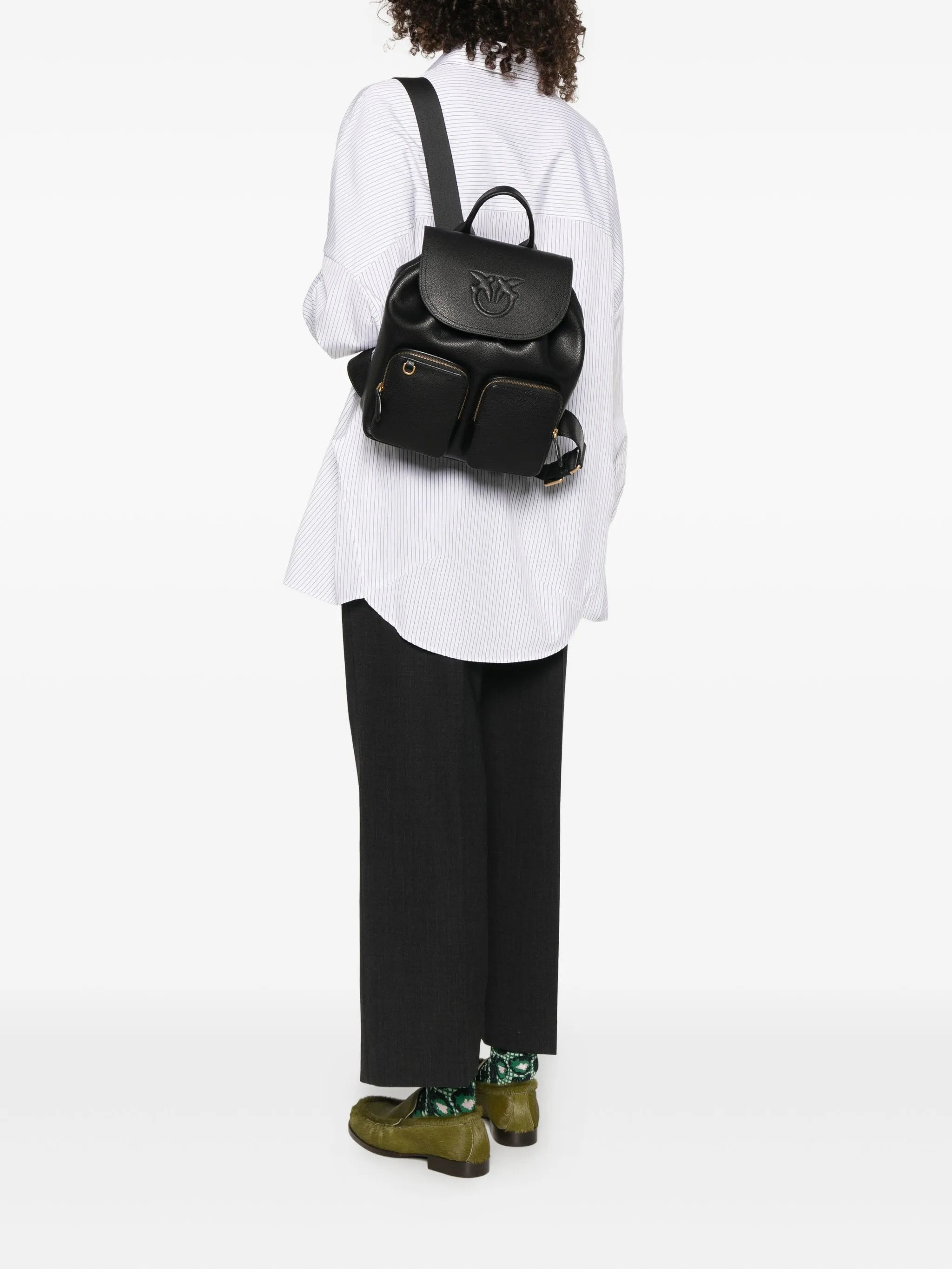 Pinko Leather Backpack - 5