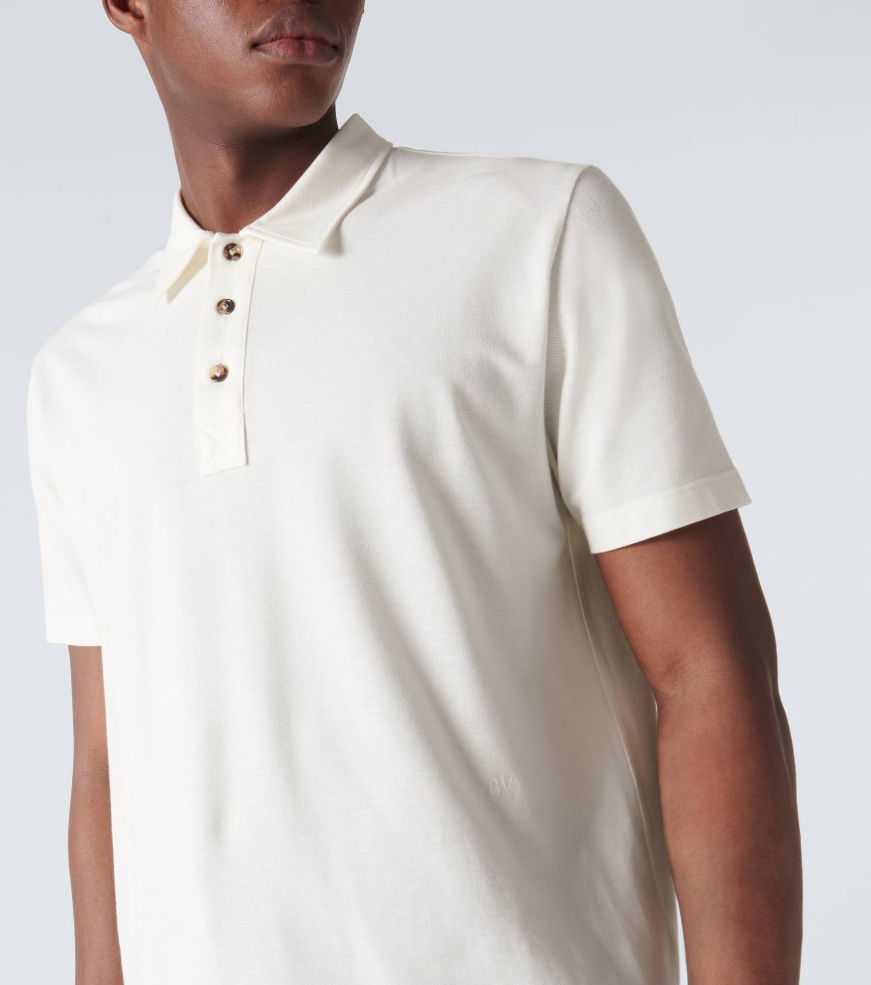 Cotton piqué polo shirt - 5