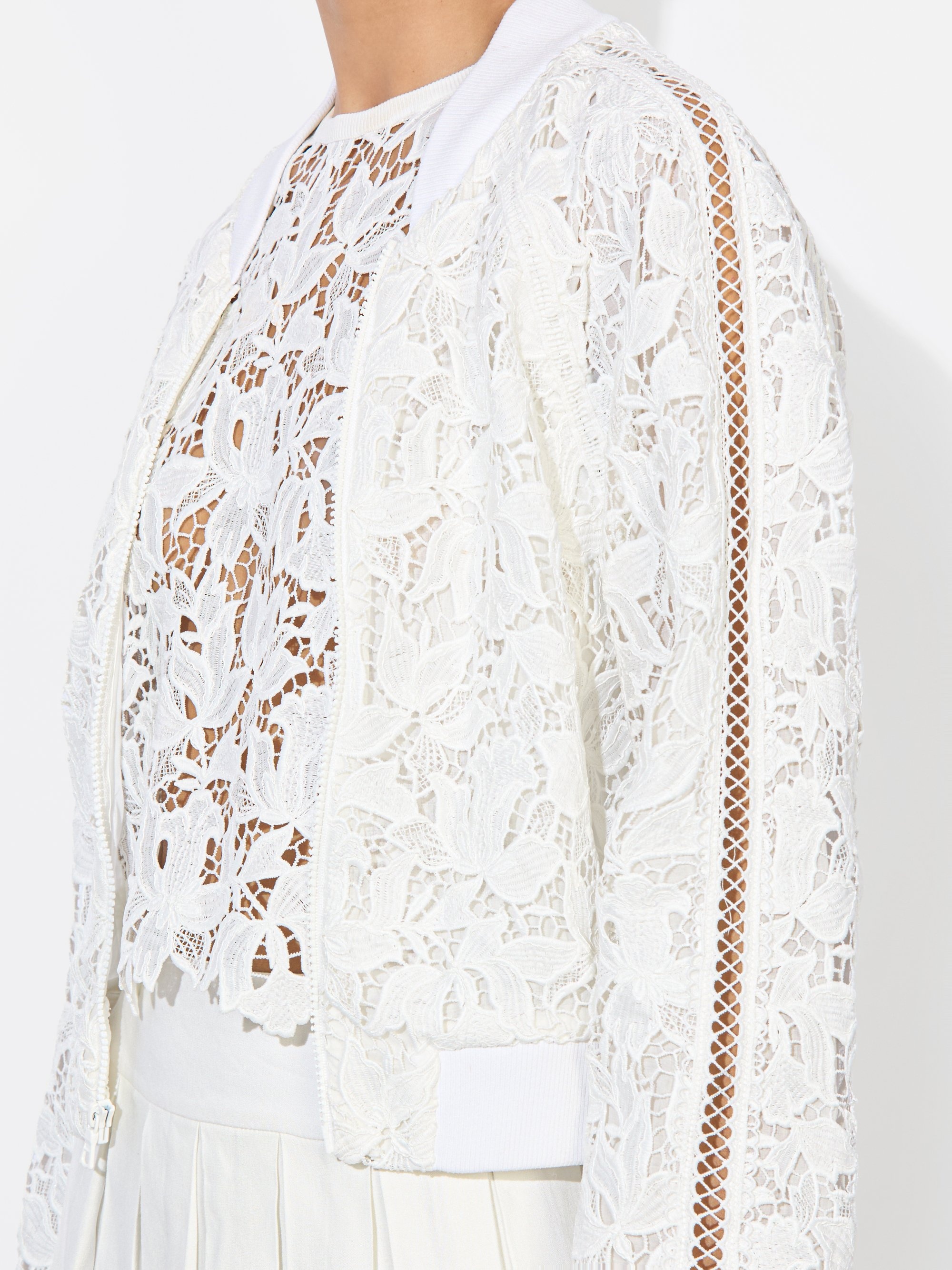 RUSSIE LACE BOMBER JACKET - 5