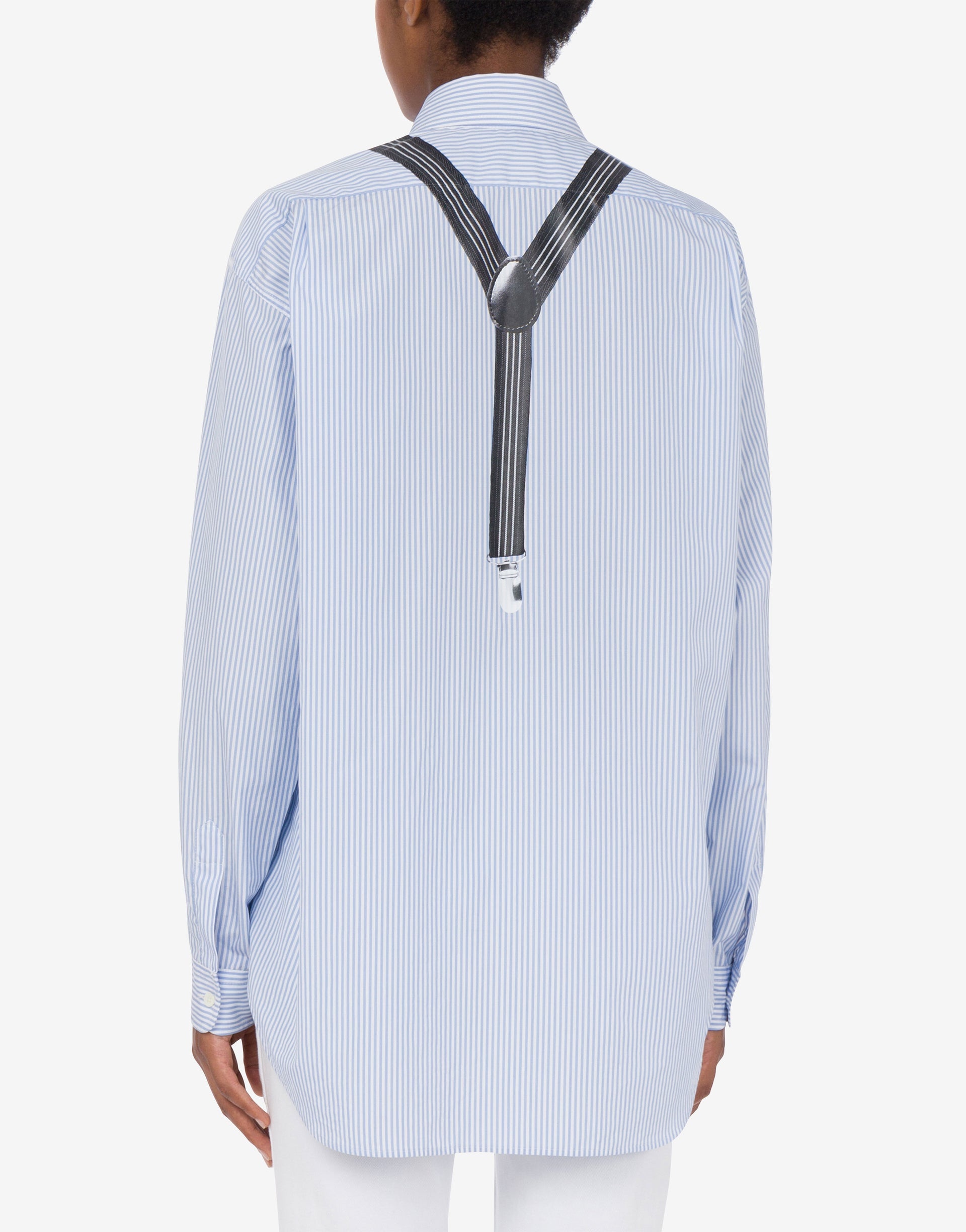 STRIPED POPLIN SHIRT SUSPENDERS - 2