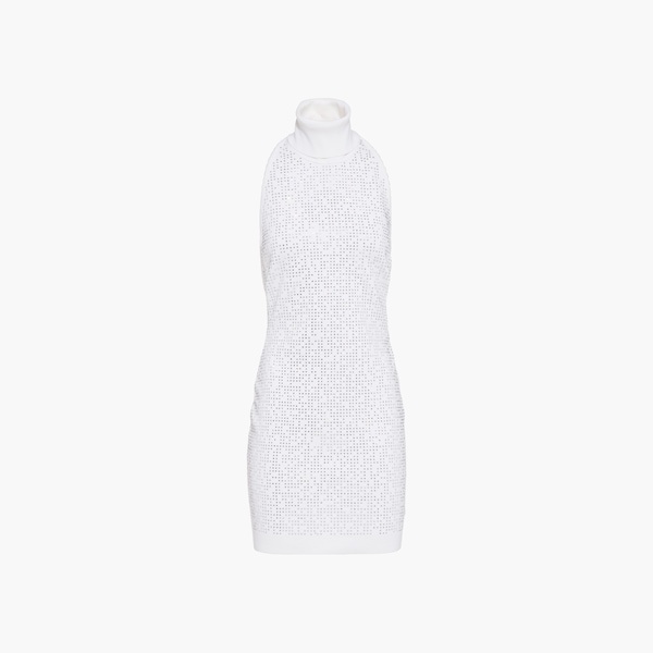Wool turtleneck halter dress - 3