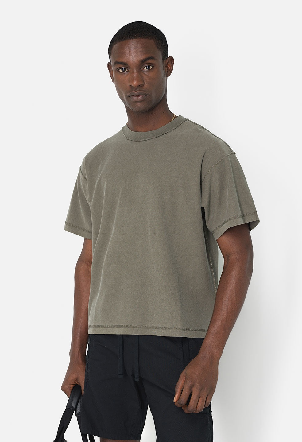 REVERSED CROPPED TEE - 3