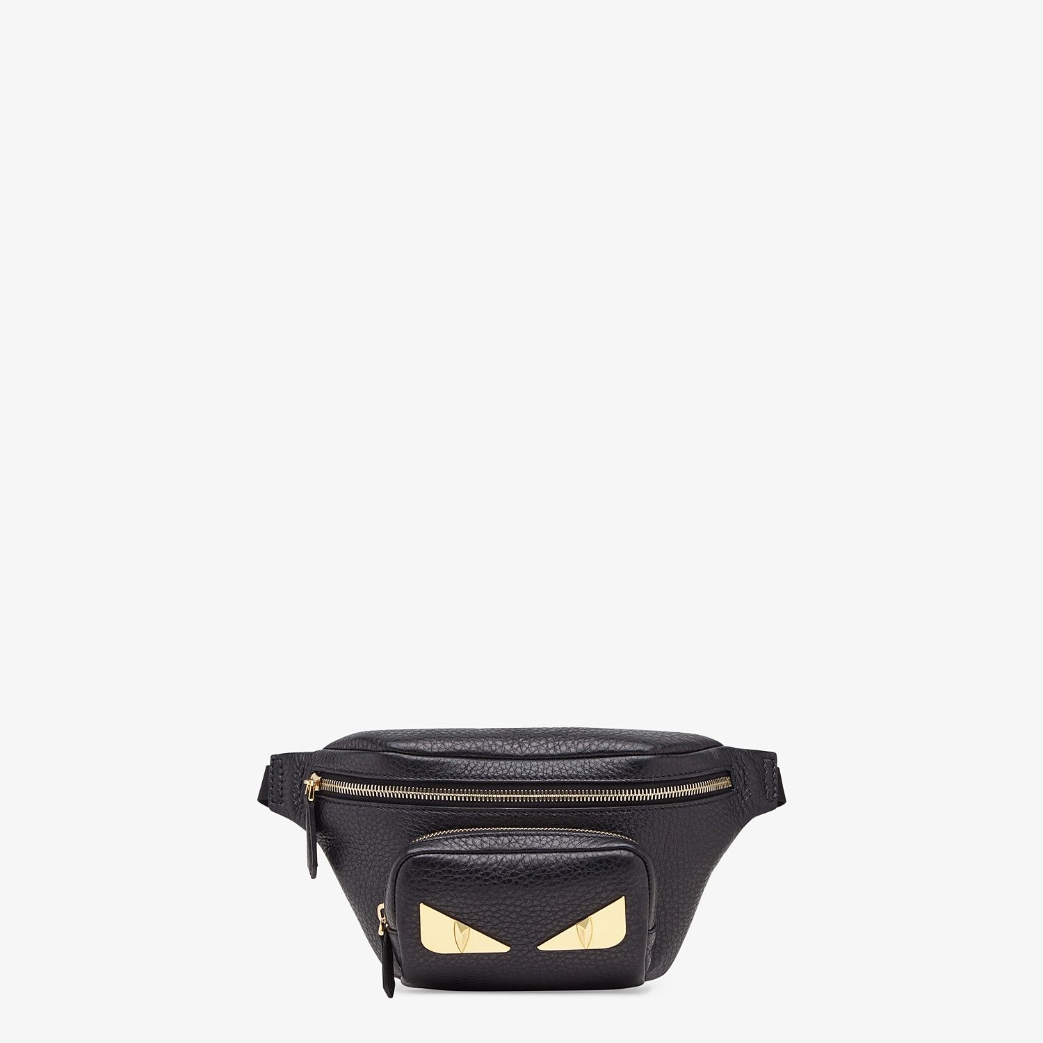 Black Romano leather belt bag - 1