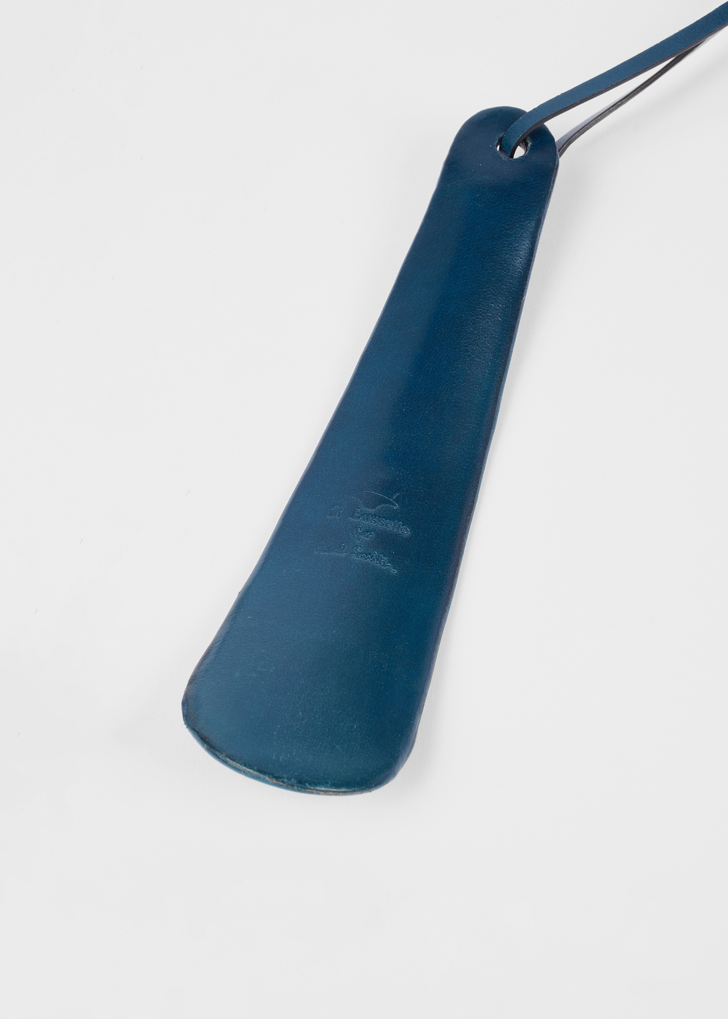 Il Bussetto for Paul Smith - Poseidon Blue Leather Small Shoehorn - 4