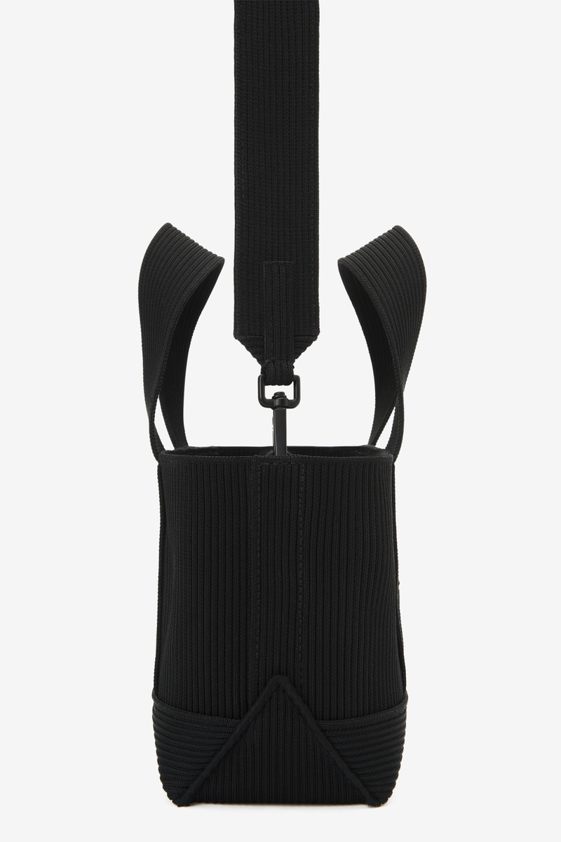 Alexander Wang ryan mini tote bag in rib knit outlook