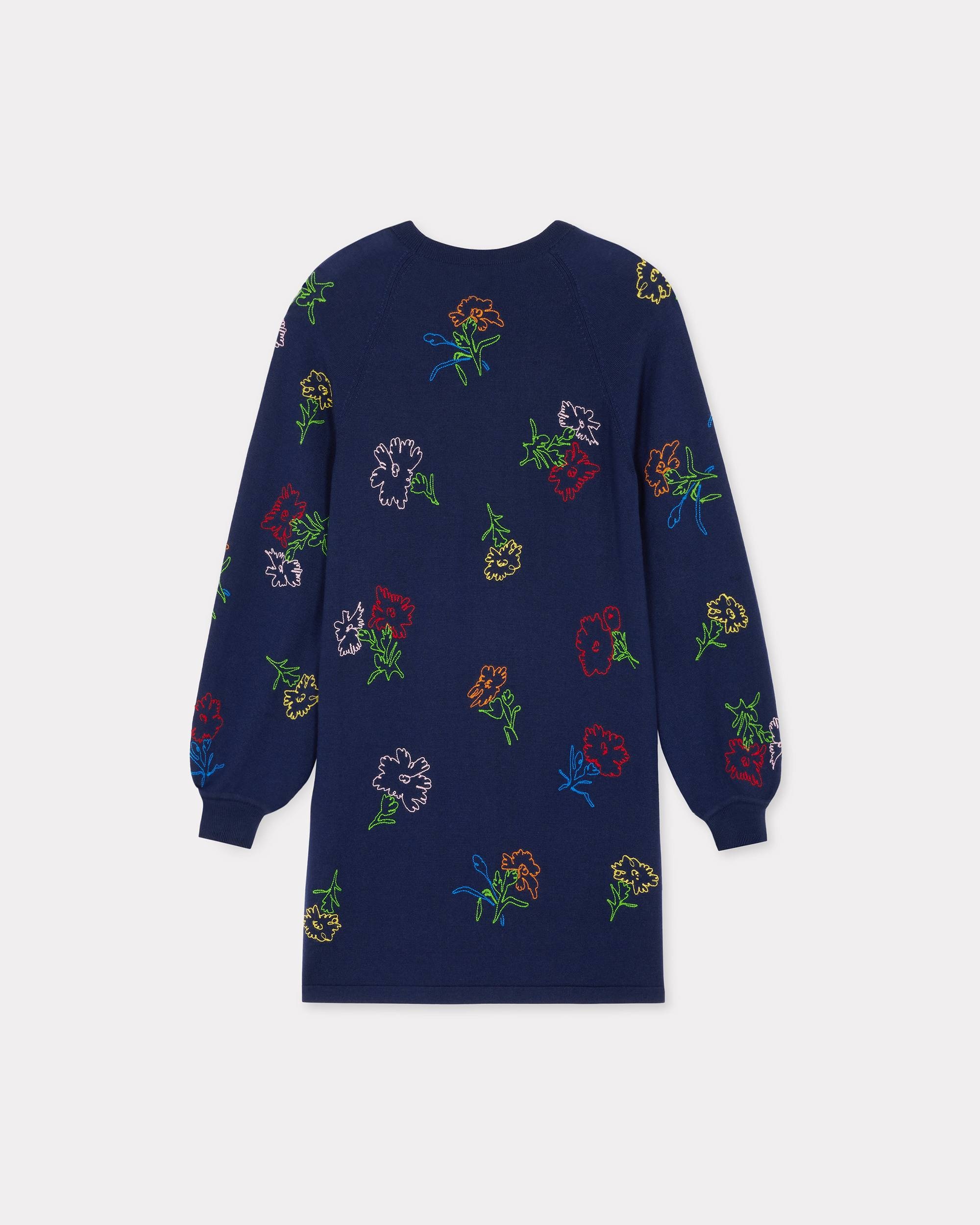 'KENZO Drawn Flowers' embroidered dress - 2