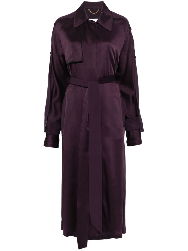 satin trench coat 1