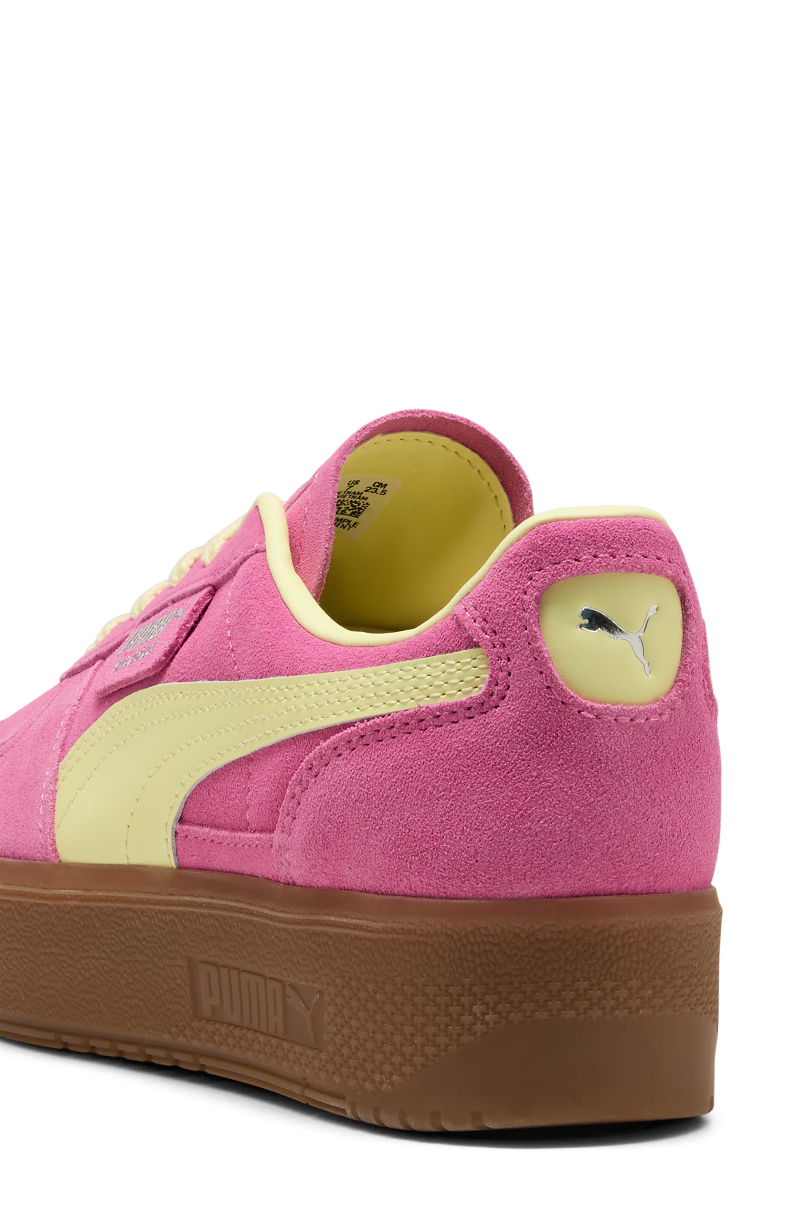 PUMA Palermo Elevata Platform Sneaker in Posie Pink/Gold Moon at Nordstrom - 3