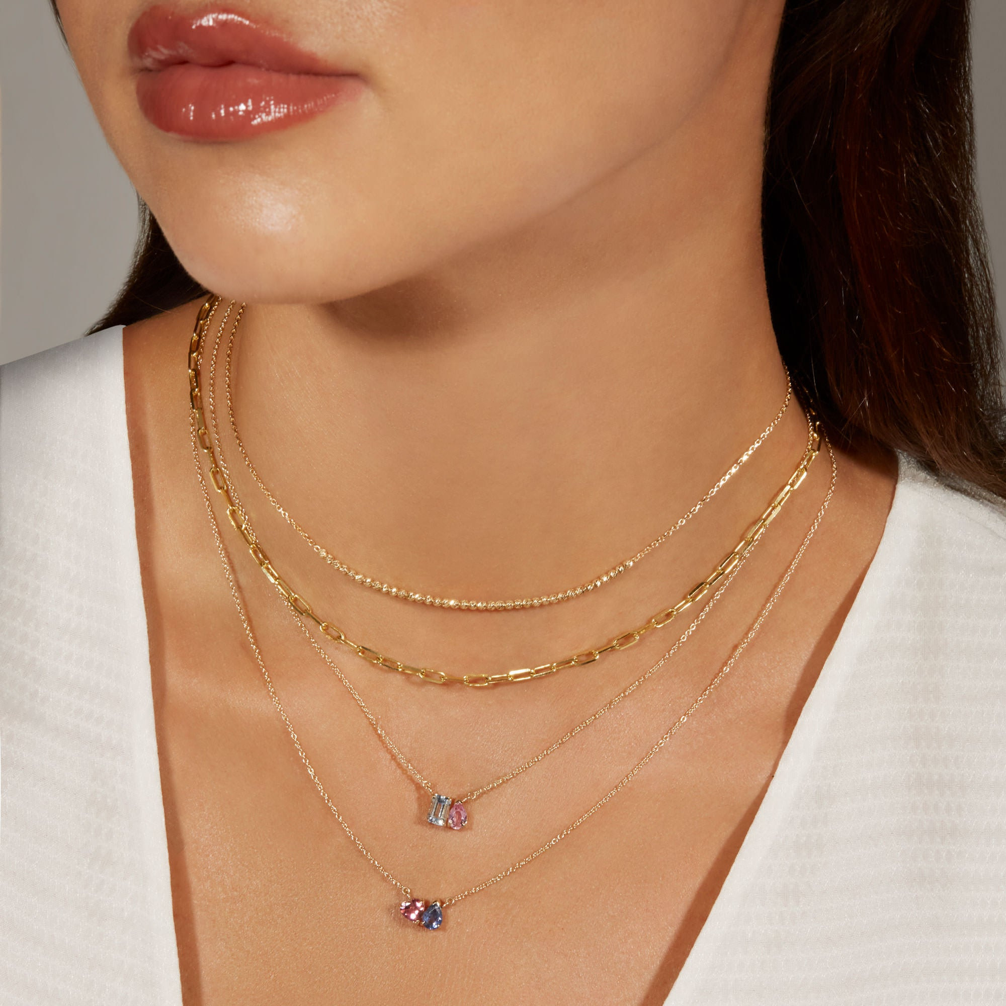 Just the Two of Us Geranium Necklace - 4