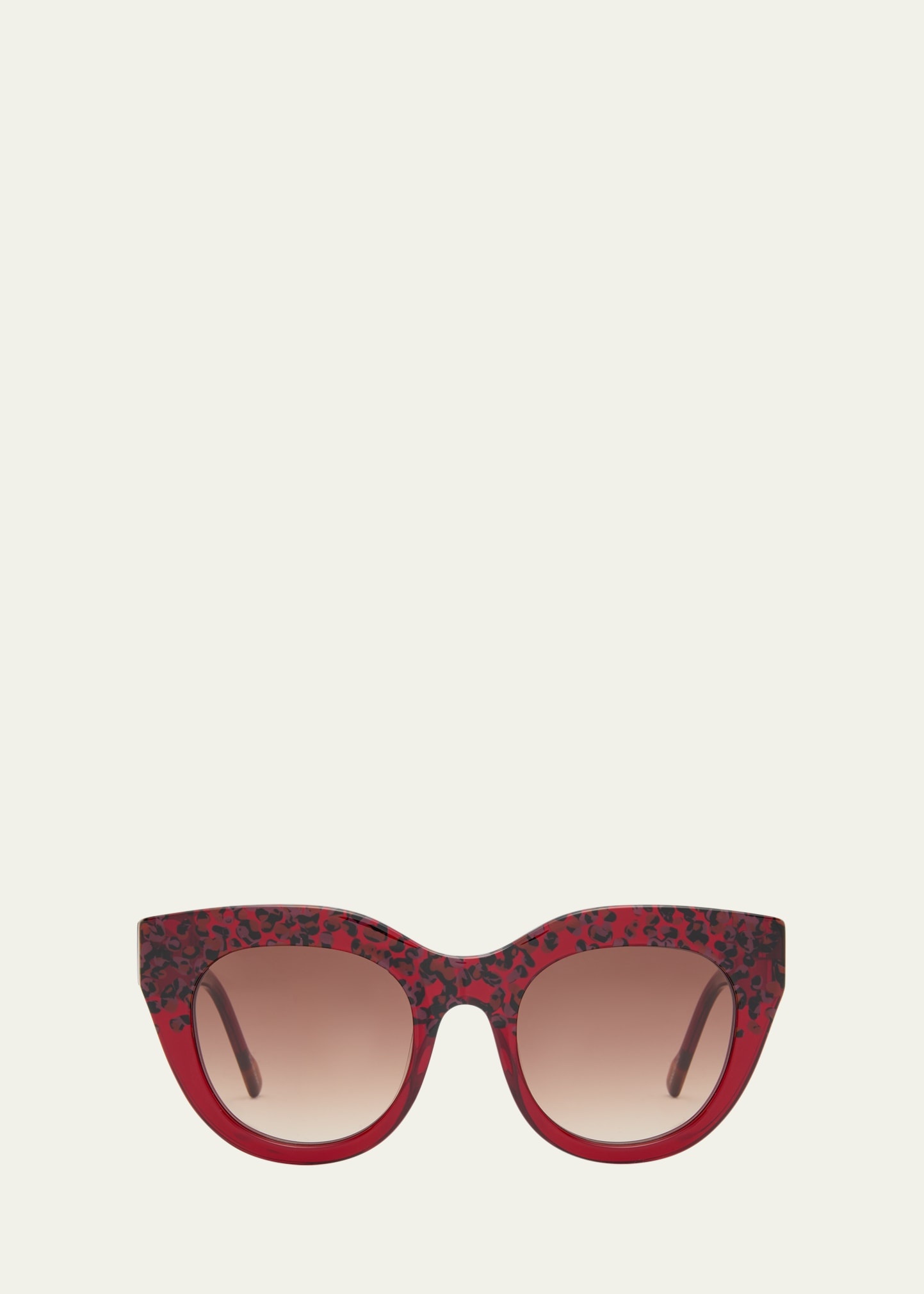 AIRY CANARY II Red Acetate Cat-Eye Sunglasses - 1