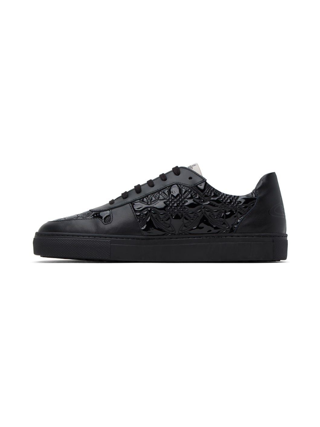 Black Embossed Sneakers - 3