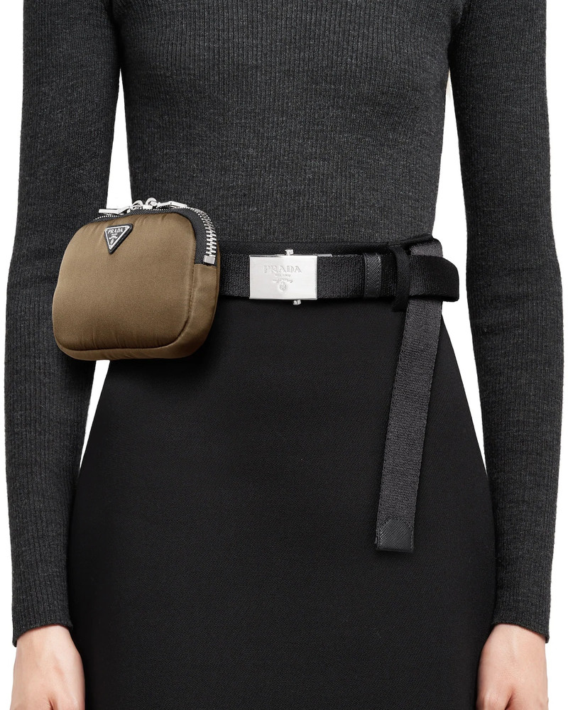 Prada Fabric belt with pouch outlook