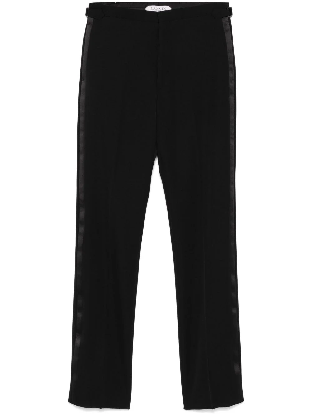 stripe-detailed trousers - 1