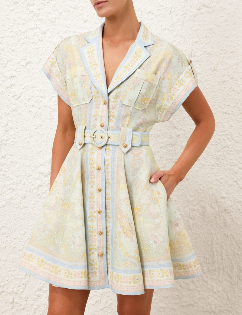 Zimmermann ACACIA MINI SHIRT DRESS outlook