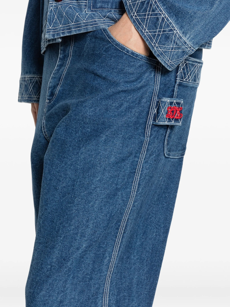 Bode Embroidered Trousers 3