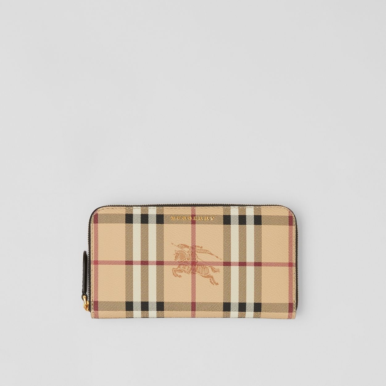 Haymarket Check E-canvas Ziparound Wallet - 1