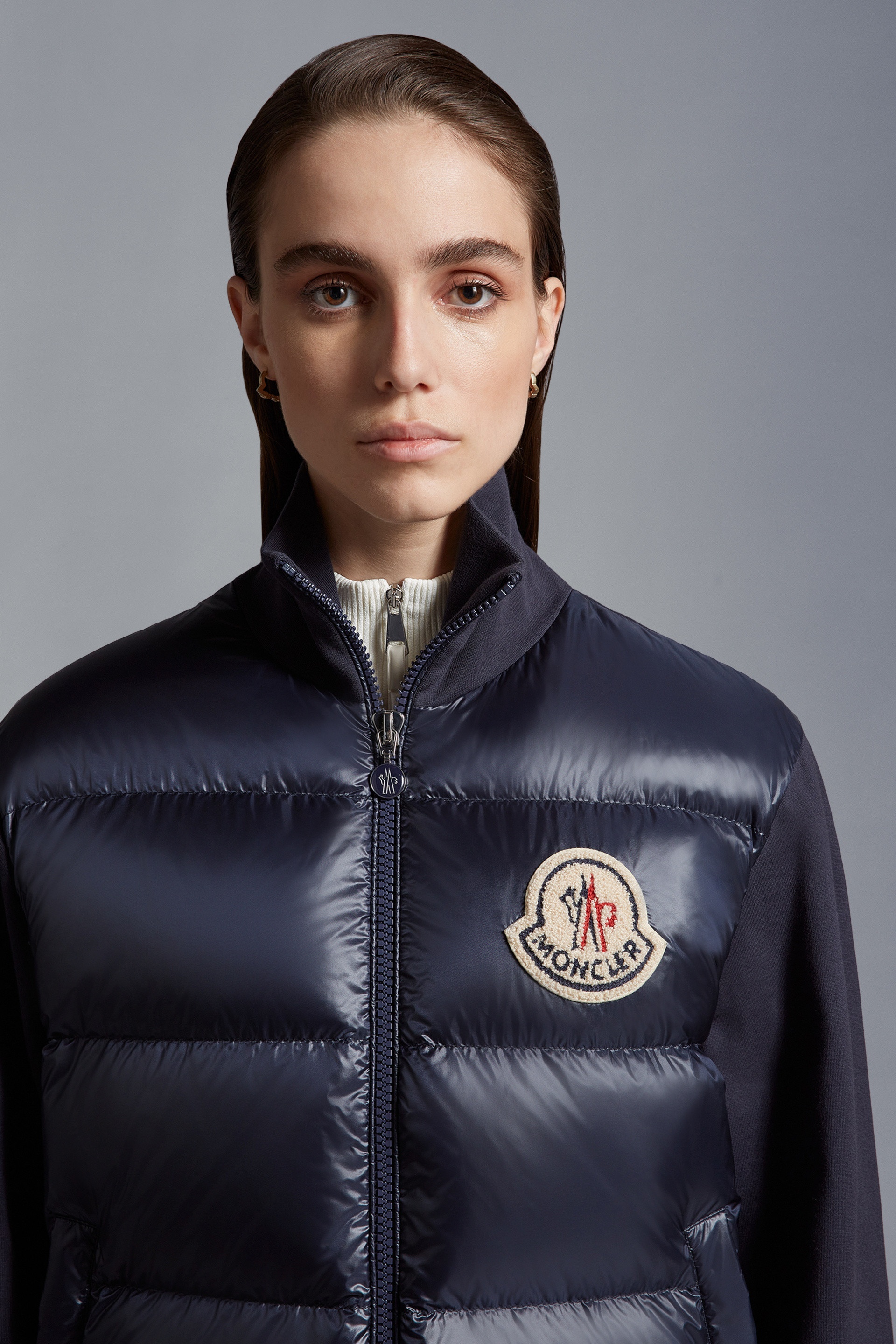 スウェット・トレーナー MONCLER Padded sweatshirt with zip Moncler Men's Zip-Up Hoodie Size M