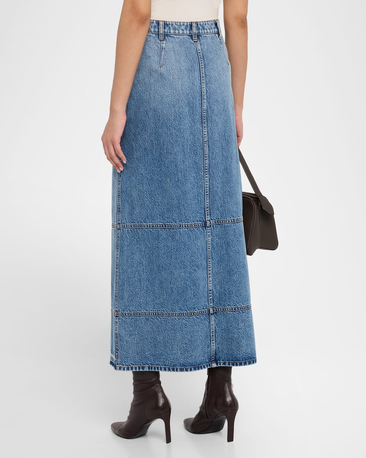 Treatment Denim Midi Skirt - 3