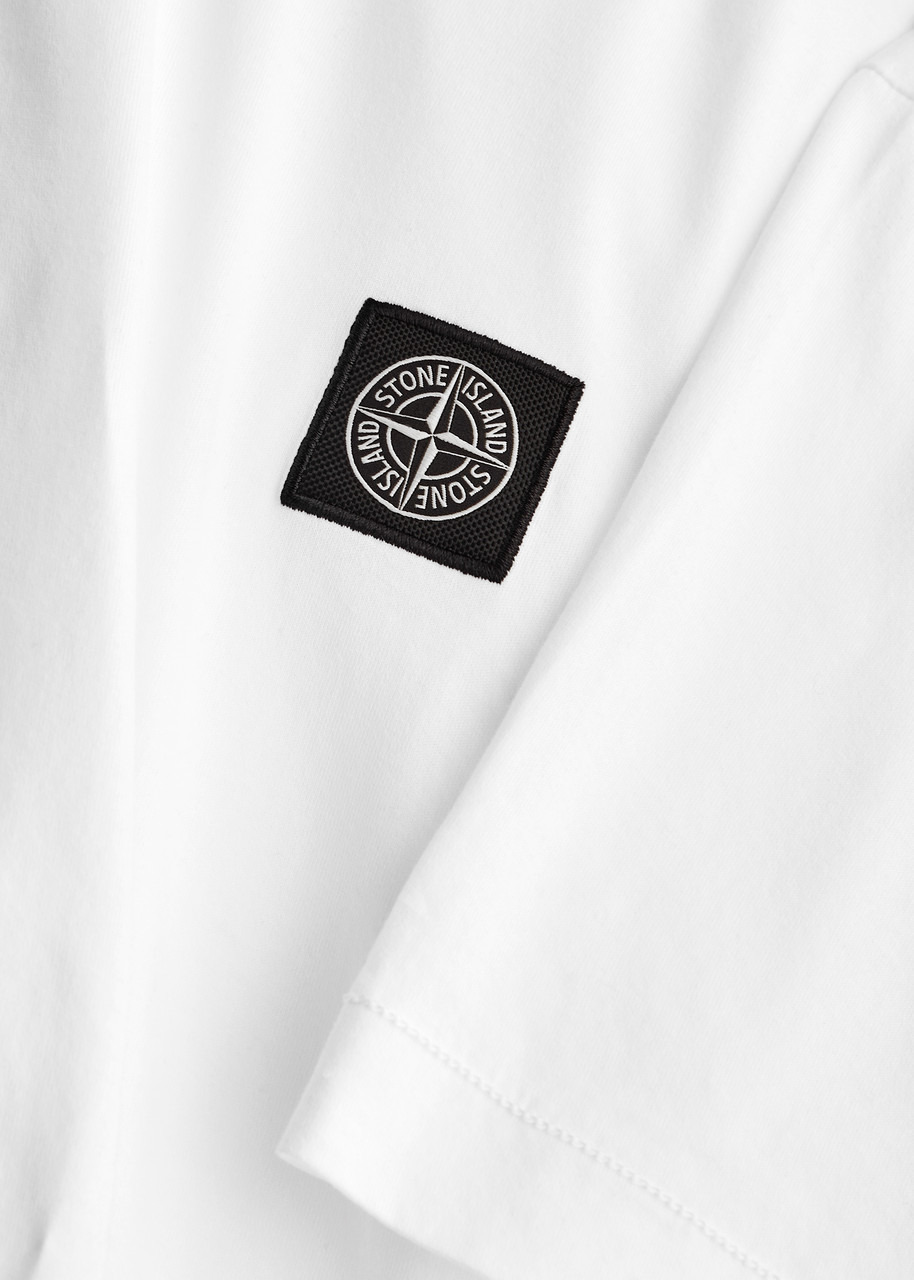 Stone Island Logo Cotton T-shirt - 5