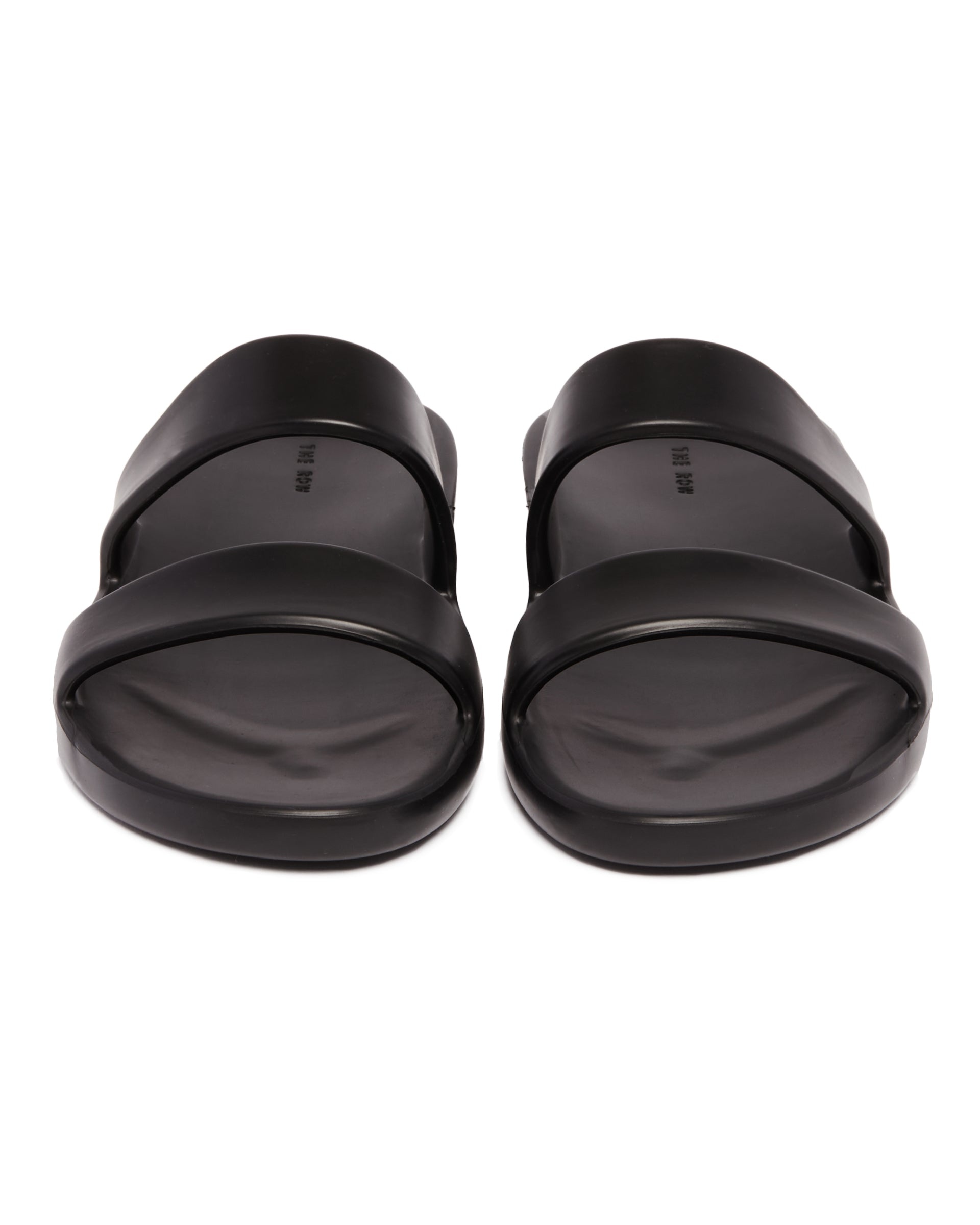 Black Foam Rubber Sandals - 4