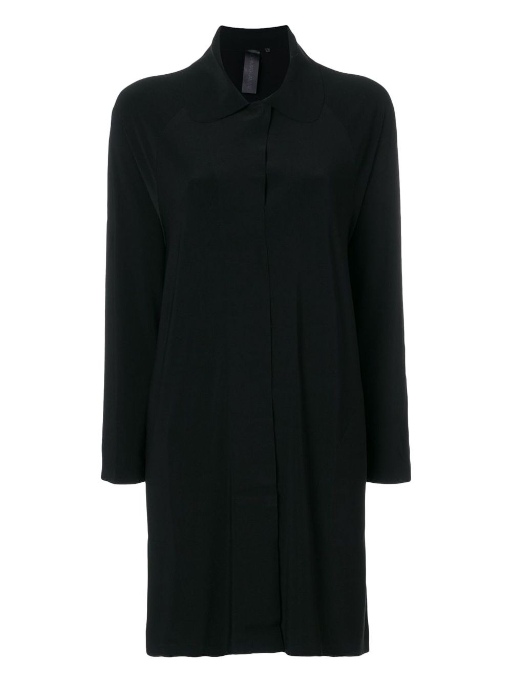 collared long-line cardigan - 1
