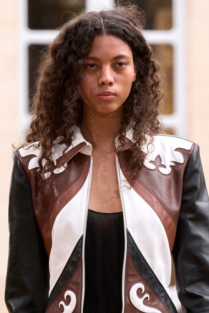 Albie Western Jacket in Multi Nappa Leather 3