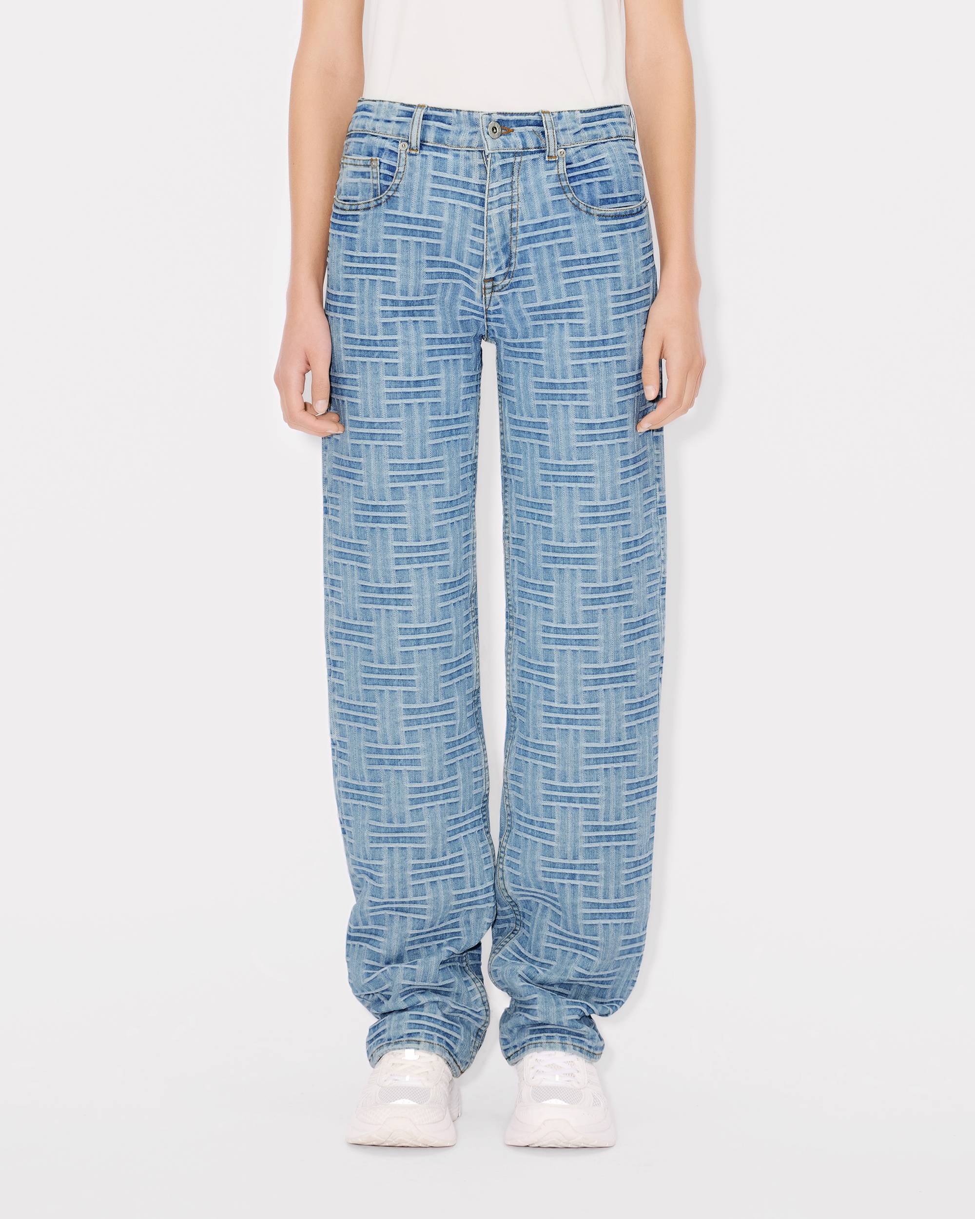 'KENZO Weave' ASAGAO straight jeans in japanese denim - 3