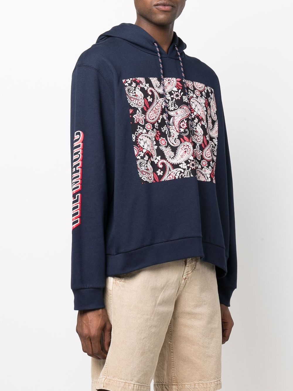 paisley-print pullover hoodie - 3