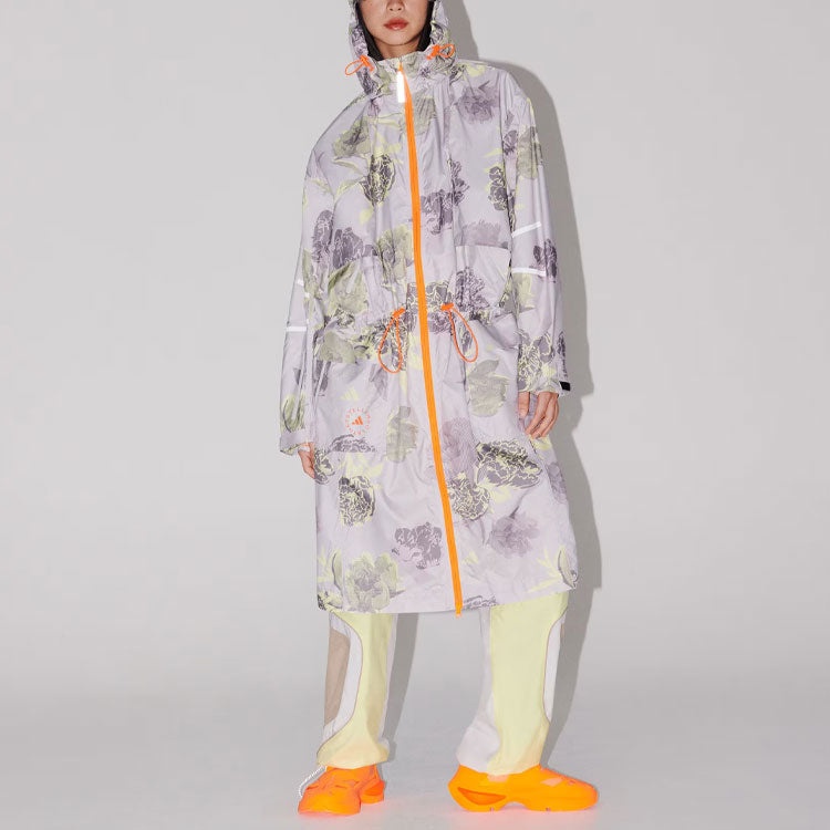 (WMNS) adidas By Stella McCartney Sportswear Long Parka 'Grey Orange' IN3635 - 4