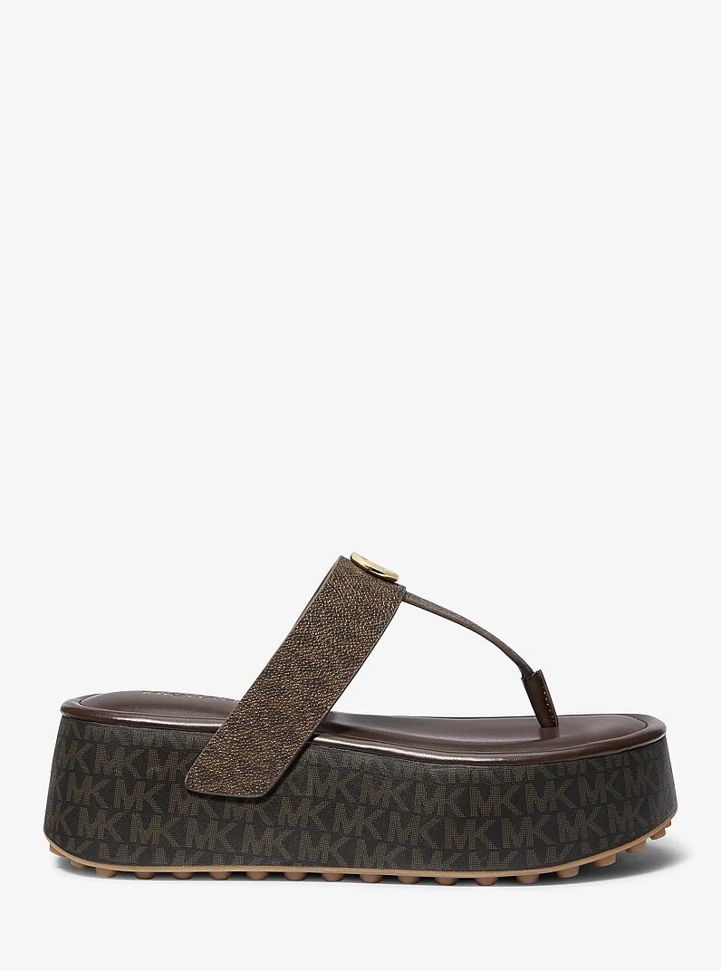 Koya Signature Logo Platform Flip Flop - 1