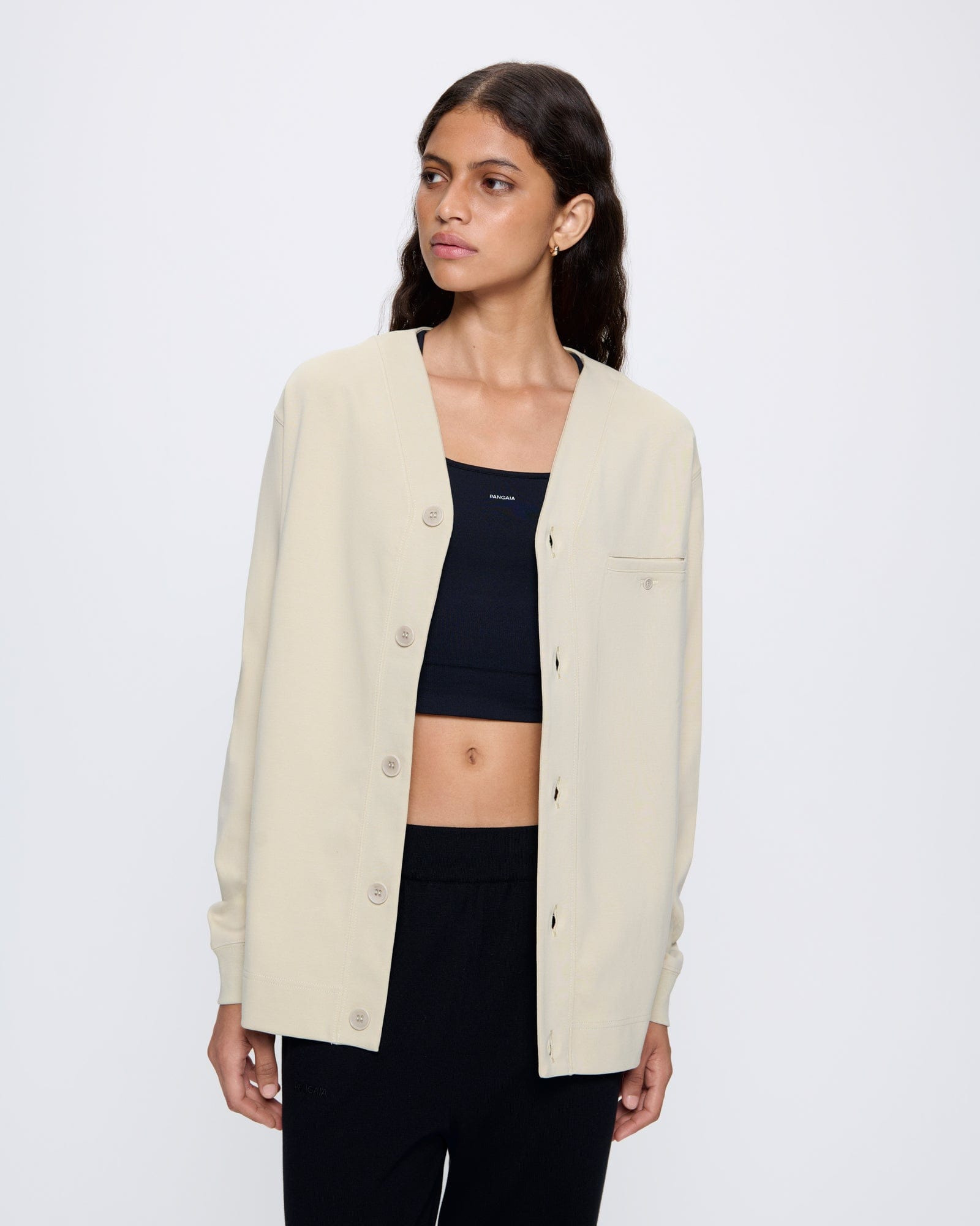 Womens DNA Double Jersey Liner Jacket - Maitake Beige - 3