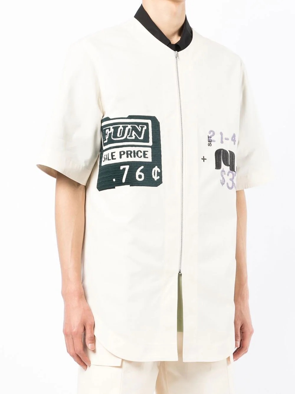 patched baseball shirt - 3