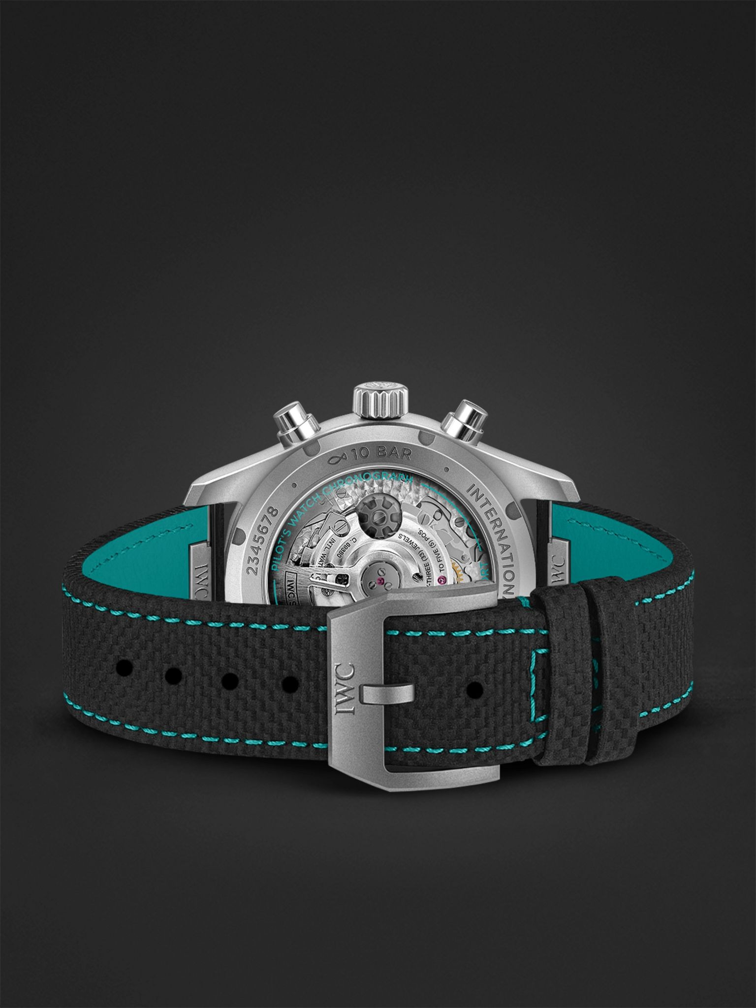 Pilot's Watch Mercedes-AMG Petronas Formula One™ Team Edition Automatic Chronograph 41mm Titanium an - 6