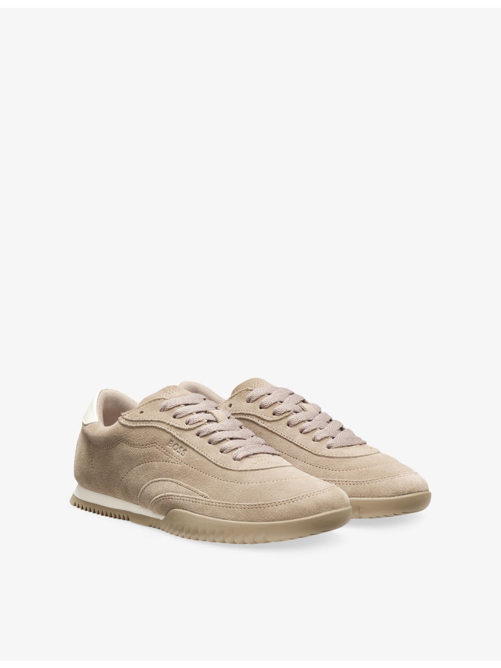 Logo Suede Low-Top Trainers - 3