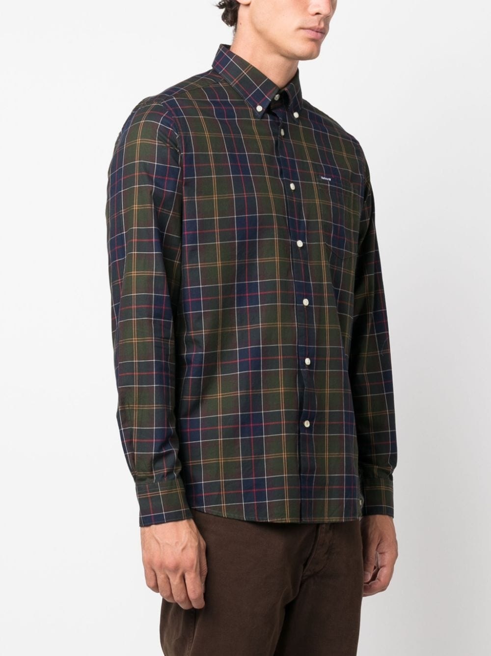 tartan-check cotton shirt - 3