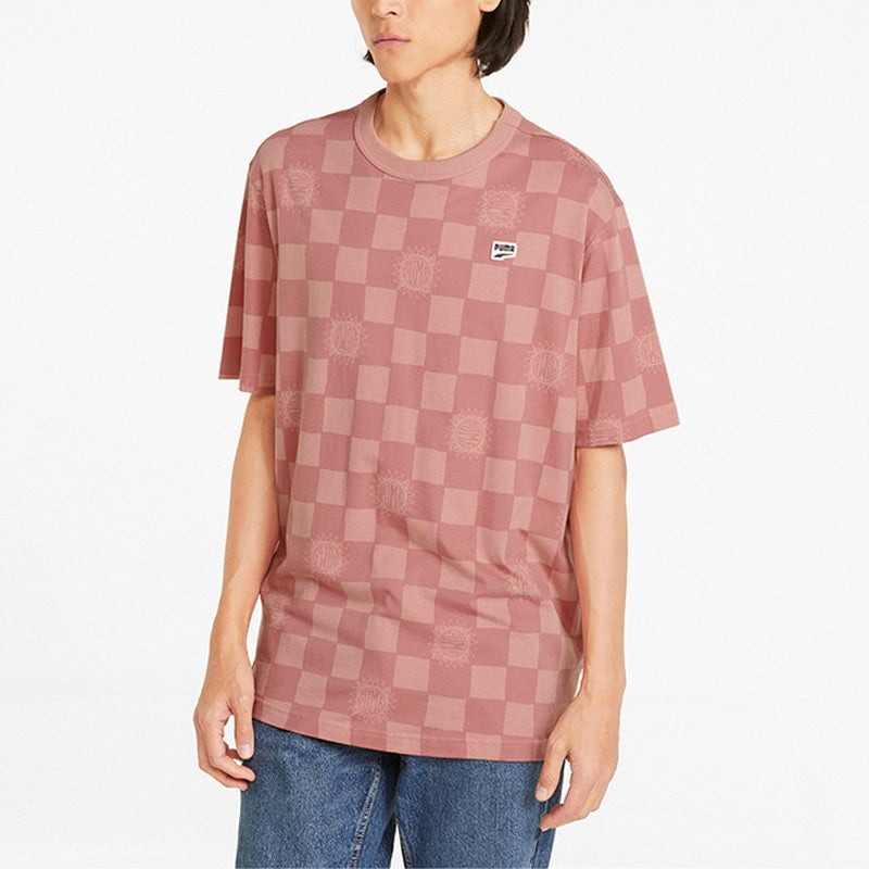 PUMA PUMA Downtown Aop Tee 'Pink' 535365-24 outlook