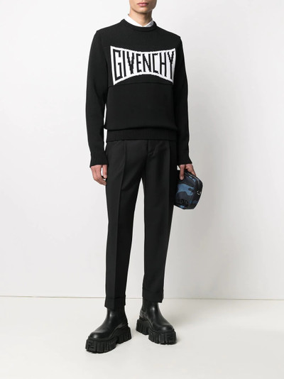 Givenchy intarsia-knit logo sweatshirt outlook